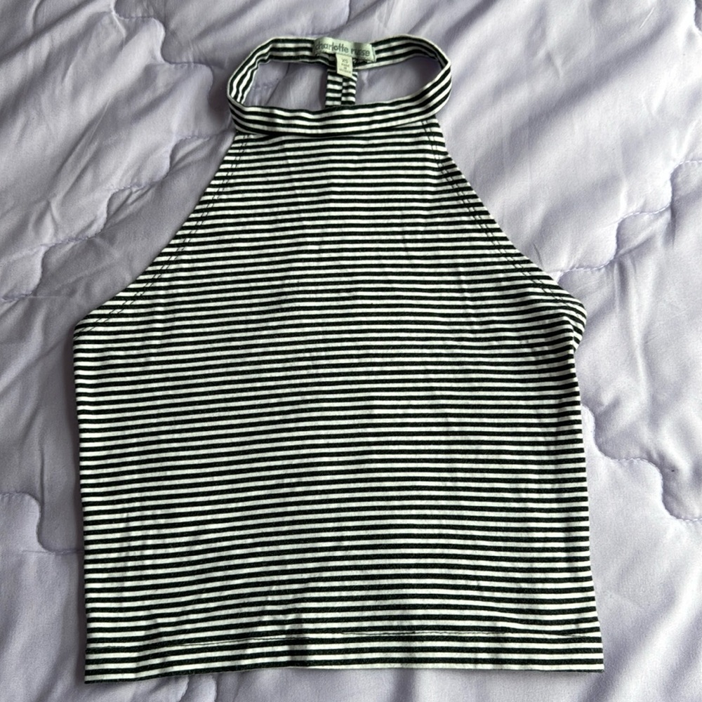 Top shirt black/white lines